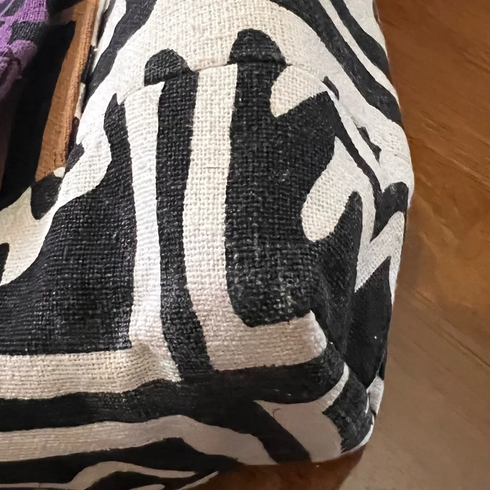 African Multi Print Cloth Shoulder Bag Good Condition - Picture 13 of 15